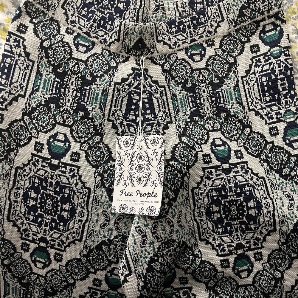 SOLD - Free People Sun In The West Pants XS Ecru - Picture 6 of 9